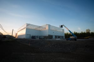 New Lufa greenhouse in Laval under construction