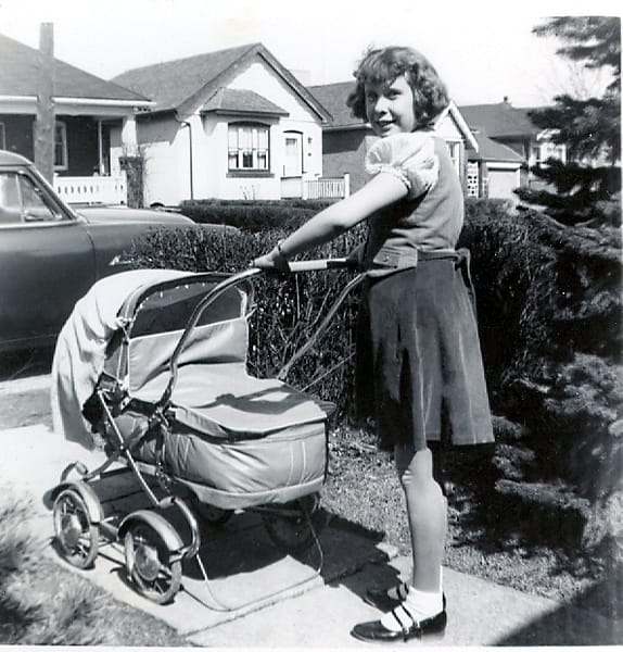 Marilyn with a stroller